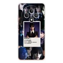 Чехлы Венсдей на OPPO Reno12 FS Уэнсдей (AlphaPrint) (коллаж Уэнздей)