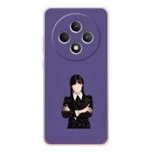 Чехлы Венсдей на OPPO Reno12 FS Уэнсдей (AlphaPrint) (Уэнздей в черном)