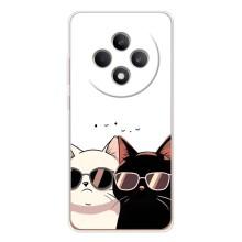 Чохол з малюнком кіт на OPPO Reno12 FS (Коти в окулярах)
