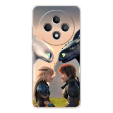 Чехол как приручить дракона на OPPO Reno12 FS – Гикавка и Астрид