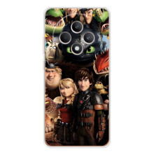 Чехол как приручить дракона на OPPO Reno12 FS – Персонажи дракона