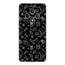 Новорічні, Святкові Чохли для OPPO Reno12 FS - 2024 год (Новорічний фон)