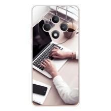 Силиконовый бампер (Работники) на OPPO Reno12 FS – Офисный работник
