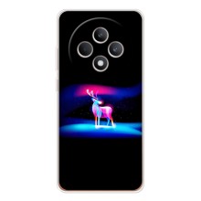 Силіконовий бампер з картинкою звірів для OPPO Reno12 FS – Яскравий олень