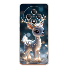 Яскравий чохол для OPPO Reno12 FS з Зимові Оленята – Блискуче оленятко