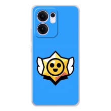 Бампер (ТПУ) з принтом Brawl Stars на Рено 13 Ф – Значок