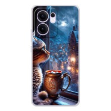 Чохли на Новий Рік OPPO Reno13 F (Кіт новорічний)