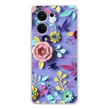 Чохли з квітами для OPPO Reno13 F (VPrint) (Дизайн квітів)