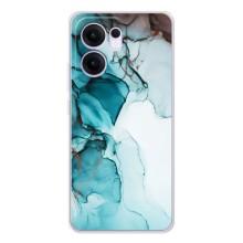 Чохол для Рено 13 Ф - з принтом (Дизайнерські) (AlphaPrint) (Бірюзовий мрамор)