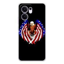 Чохол Прапор USA для OPPO Reno13 F – Крила США