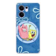 Чехол Губка Боб для Рено 13 Ф (В иллюминаторе)