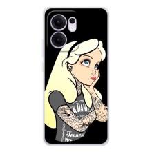 Чохол з друком для OPPO Reno13 F - (Мода) (AlphaPrint) (Дівчина в тату)