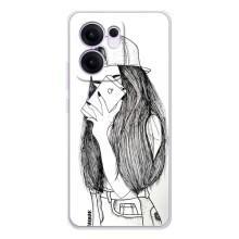 Чохол з друком для OPPO Reno13 F - (Мода) (AlphaPrint) (Фото дівчини)