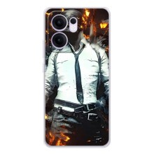 Силиконовый чехол с картинкой "Герой Pubg" на OPPO Reno13 F (Man Пубг)