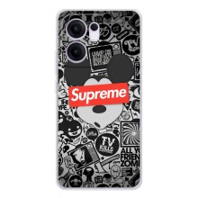 Чохол з Брендами одягу на Рено 13 Ф – Supreme Маус