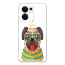 Бампер для OPPO Reno13 F з картинкою "Песики" (Собака Король)