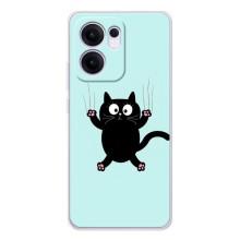 Чехол с принтом для OPPO Reno13 F (AlphaPrint) Модные коты