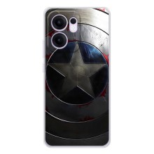 Чохол с Щітом Капітана Америки на OPPO Reno13 F – Ретро Щит Капітана