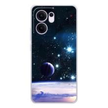 Чехол (ТПУ) с планетами на OPPO Reno13 F – Космический вид
