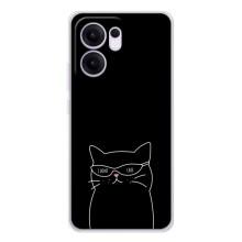 Чехол с рисунком кот на OPPO Reno13 F