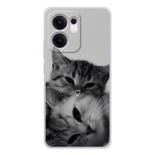 Чехол с рисунком кот на OPPO Reno13 F