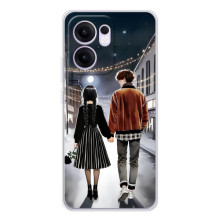 Чохол з дизайном Венздей 2 на OPPO Reno13 F – Венздей і Тайлер