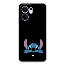 Чохол з принтом Стіч на OPPO Reno13 F – Стіч на чорному