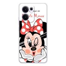 Міккі Маус чохол для OPPO Reno13 F (AlphaPrint - Мультяшні) – Маус Мінні