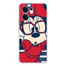 Міккі Маус чохол для OPPO Reno13 F (AlphaPrint - Мультяшні) – Маус в окулярах