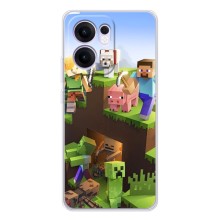 Чохли для OPPO Reno13 F (Персонажі МайнКрафт) (Майн-крафт)