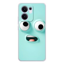 Чохли (ТПУ) (смішні стікери) для OPPO Reno13 F – мордочка