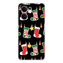 Силиконовый бампер на рождество для OPPO Reno13 F (Рождественские подарки)