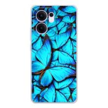 Силіконовий бампер з картинкою звірів для OPPO Reno13 F (Крила метеликів)