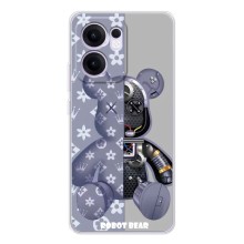 Силіконовий чохол для OPPO Reno13 F – Ведмідь Louis Vuitton
