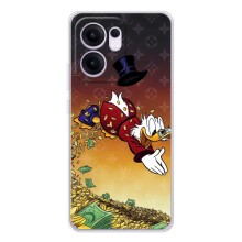 Силіконовий чохол для OPPO Reno13 F – Скрудж Луі Віттон