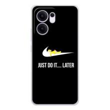 Силиконовый Чехол на OPPO Reno13 F с картинкой Nike – Later