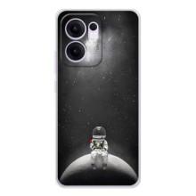 Силиконовый Чехол с принтом "Космонавты" на OPPO Reno13 F – Космонавт романтик