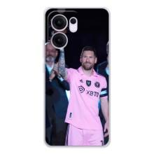 Чехлы Лео Месси в Майами на OPPO Reno13 FS 5G (Золотой мяч Месси)