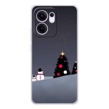 Чехлы на Новый Год OPPO Reno13 FS 5G – Снеговички