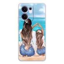 Чехол с печатью для OPPO Reno13 FS 5G - (Мама с ребенком) (AlphaPrint) (Мама с доченькой)