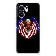 Чехол Флаг USA для OPPO Reno13 FS 5G – Крылья США