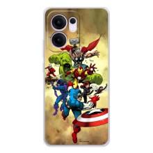 Чехол МАРВЕЛ для Рено 13 ФС 5G (AlphaPrint) (Герои Марвел)