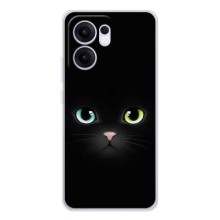 Чехол на тематику: Коты для OPPO Reno13 FS 5G (Черный Котик)