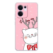 Чехол на тематику: Коты для OPPO Reno13 FS 5G (Зимний кот)