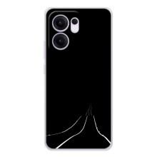 Чохол з картинками на чорному фоні для OPPO Reno13 FS 5G – Дорога