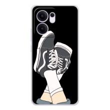 Чехол с Прикольным принтом на OPPO Reno13 FS 5G – Кеды