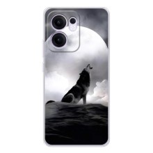 Чехол с Волком на OPPO Reno13 FS 5G – Волк и луна