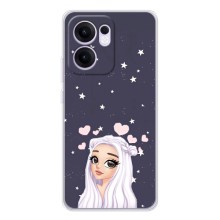 Чехол Стильные девушки на OPPO Reno13 FS 5G (Девушка и сердечки)