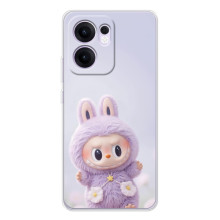 Чохол з принтом Лабубу для OPPO Reno13 FS 5G – Фіолетовий Лабубу