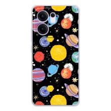 Космические Чехлы для Рено 13 ФС 5G (VPrint) (Рисованные планеты)